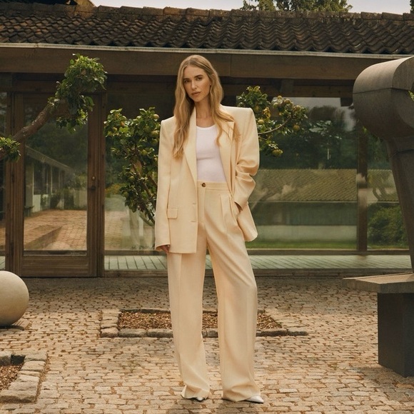 Mango Oversized Cream Blazer - Picture 1 of 12